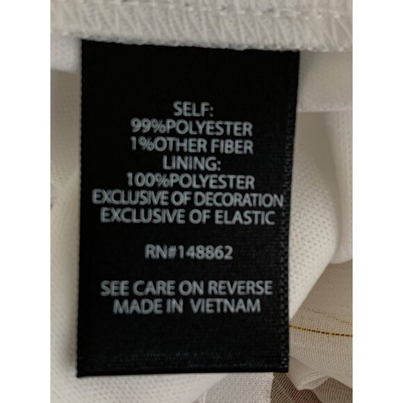 Torrid White Gold Chiffon Tiered Midi Dress Size 2X Adj Straps Smock NWT RA10137 - Picture 11 of 13